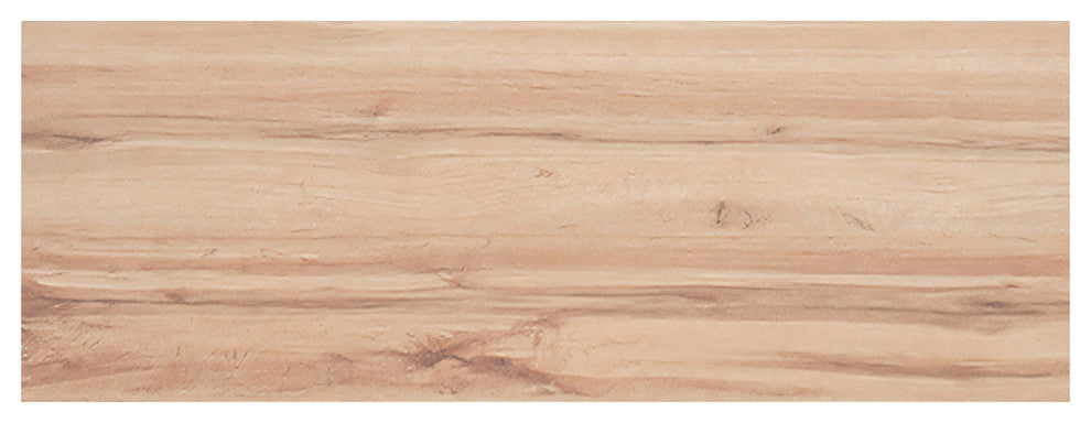 Modern MDF/Metal Console Table, Natural/Black