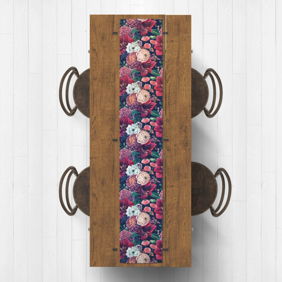 Jewel Bouquets 16x90 Cotton Twill Runner