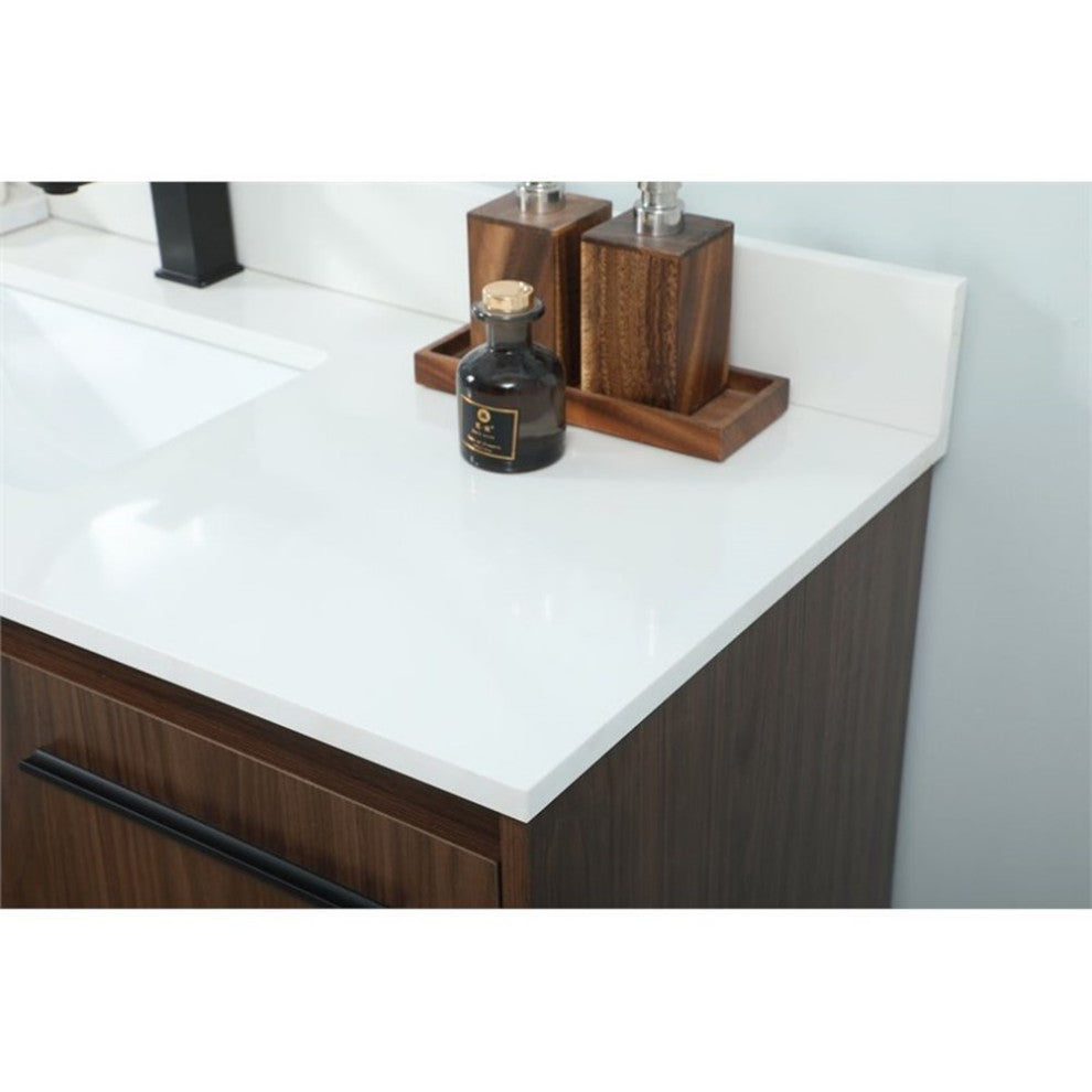 Elegant Decor Sloane Bathroom Vanity Walnut