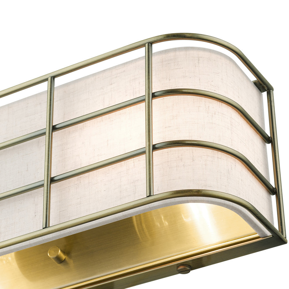 Blanchard 2-Light Antique Brass ADA Sconce