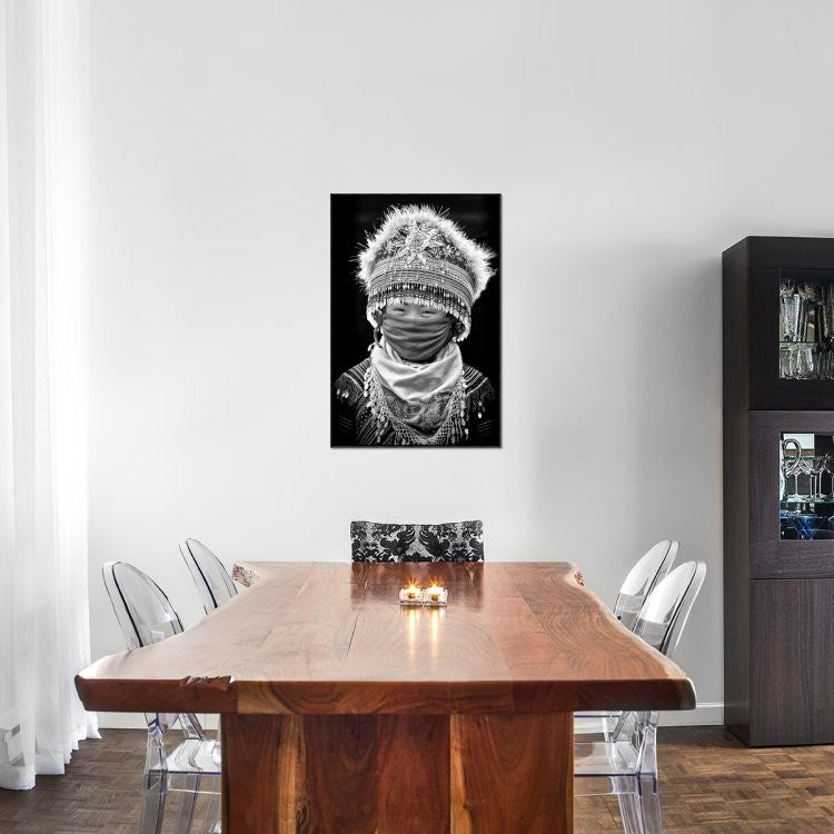 "HMong" Framed Canvas Giclee by John Moulds, 25x37"