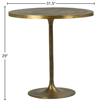 Huron 29" Tall Bistro Table, Gold