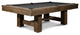 Rocky 8' Slate Pool Table, Brown Wash