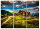 "Belogradchik Fortress and Cliffs" Metal Wall Art, 3 Panels, 36"x28"