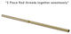 72" Shower Curtain Rod, Satin Brass