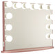 Hollywood Glow Plus Vanity Mirror, Rose Gold, Frosted Bulbs, Non-Bluetooth