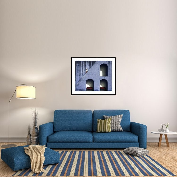 "The Emptiness Of Waiting" Framed Digital Print by Piet Flour, 44x37"