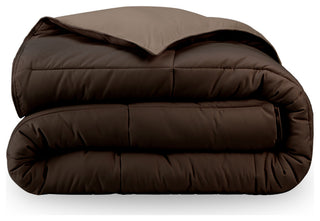 Bare Home Reversible Bed-in-a-Bag, Cocoa/Taupe, Cocoa, King