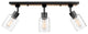 Globe Electric 59798 Griffith 3 Light 25"W Accent Light Ceiling - Matte Black