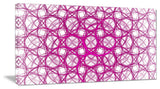Pink Unusual Metal Grill, Oversized Abstract Canvas Wall Art, 60x28
