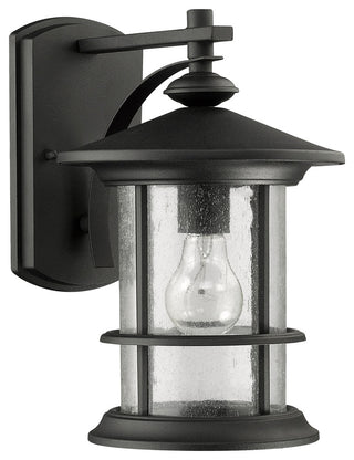Chloe Lighting SUPERIORA Transitional 1 Light Textured Black Outdoor Wall Sconce