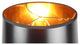 12"x14"x10" Black Parchment Gold-Lined Drum Lampshade