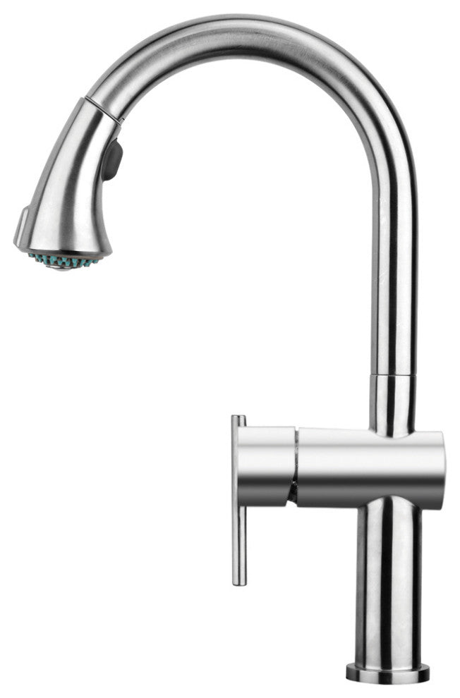 Waterhaus Lead Free Solid Stainless Steel Single-Hole Faucet