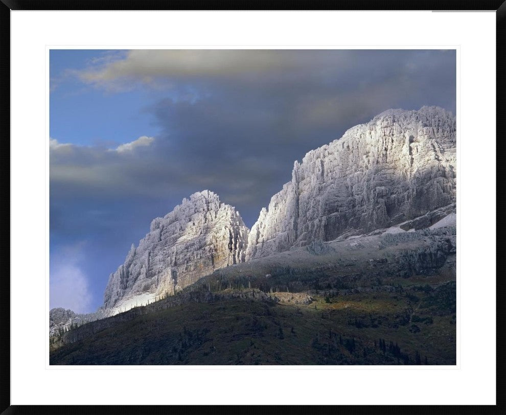 Snow Dusted Mountains, Glacier National Park, Montana, 38"x30"