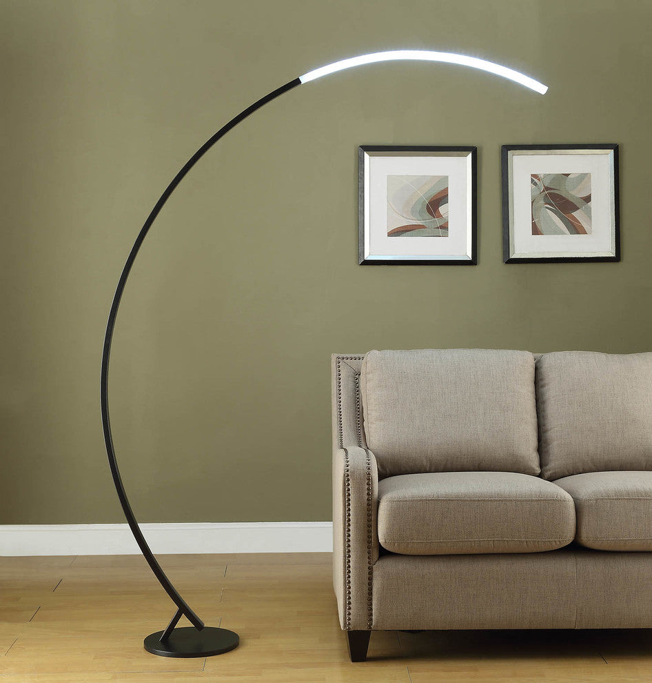 Luna Floor Lamp, Matte Black