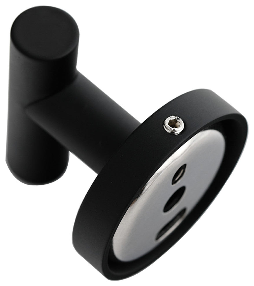 Elizabeth J-Hook Robe Hook in Matte Black (Set of 2)