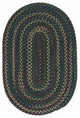 Colonial Mills Midnight MN77 Deep Forest Traditional Area Rug, Oval 2'x10'