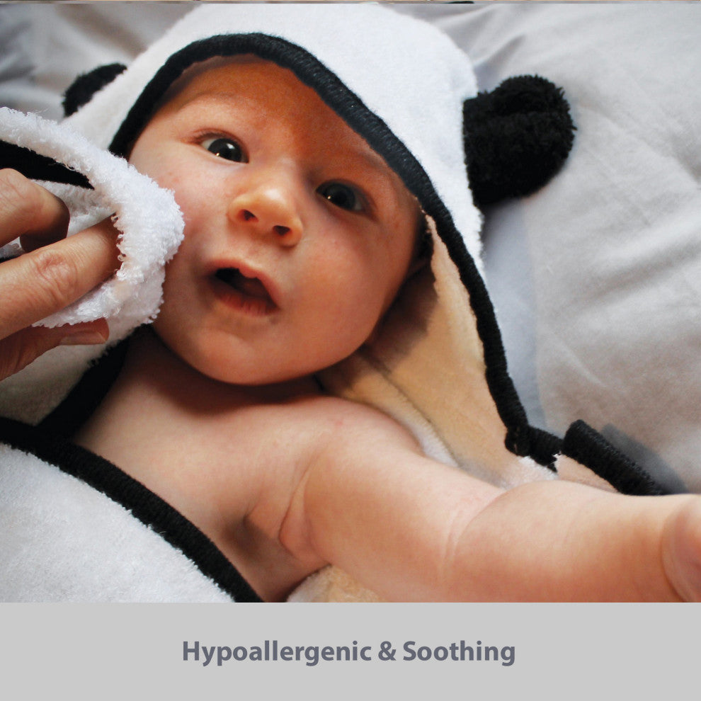 Panda Baby Rayon Viscose Bamboo Hooded Bath Towel Set, 2pc Set