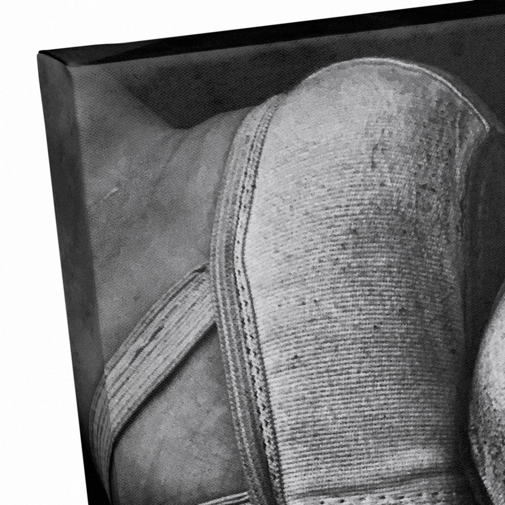 Ballet Shoes on Black 12"x18" Print on Canvas