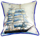 Whaling Ship Small Indoor/Outdoor Pillow 12x12 - Set of Two