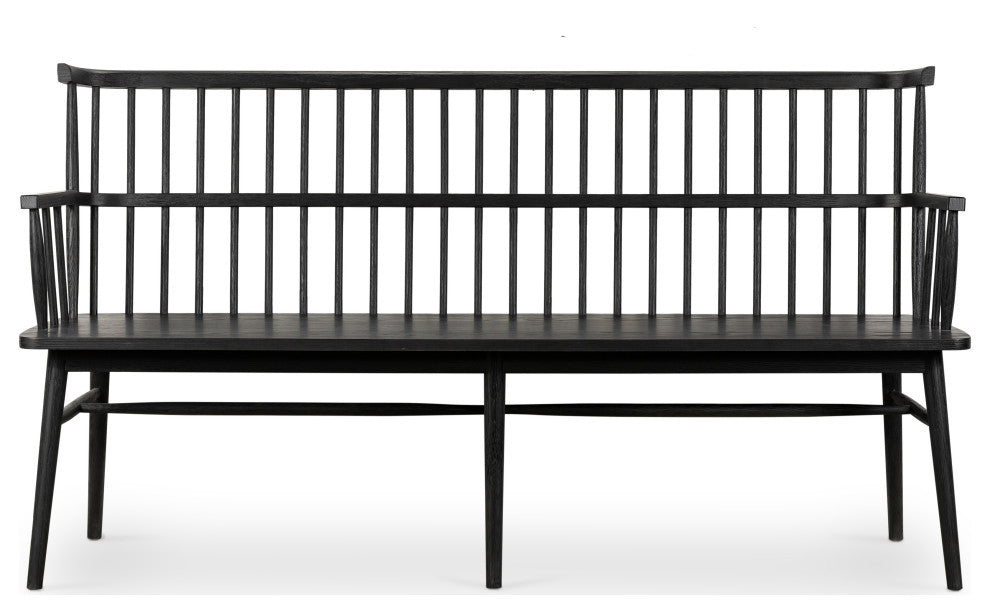 Aspen Large Bench-Black Oak