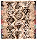 Safavieh Cape Cod Collection CAP310 Rug, Natural/Black, 6' Square