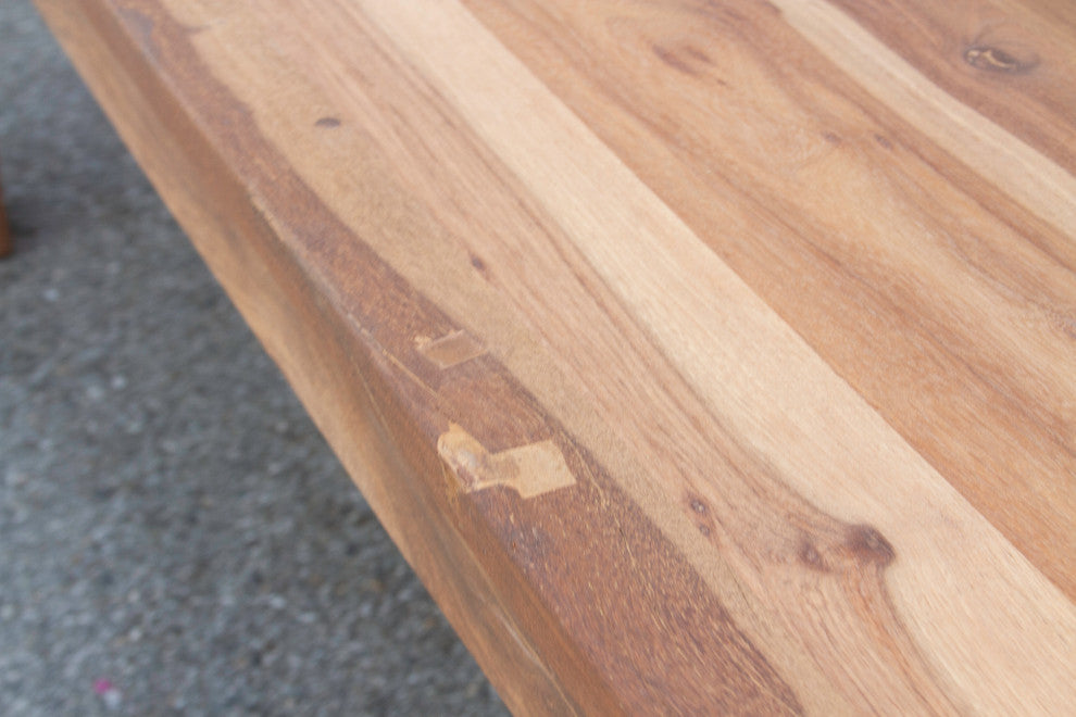 Large Reclaimed Teak Parson Dining Table