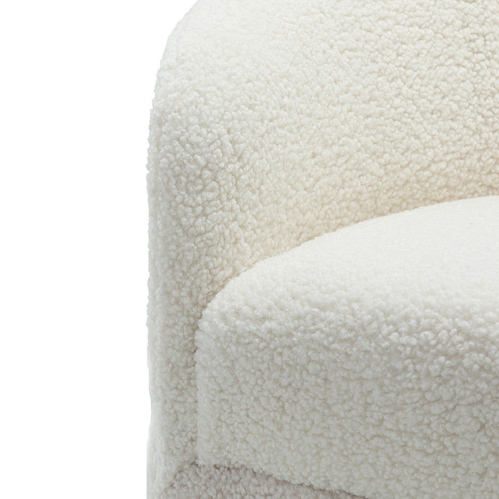 Swivel Barrel Chair, Set of 2, Ivory