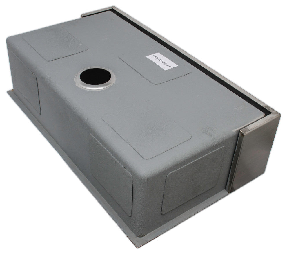 Wells Sinkware Single Apron Farm Sink Pack, Stainless Steel, Sink Only