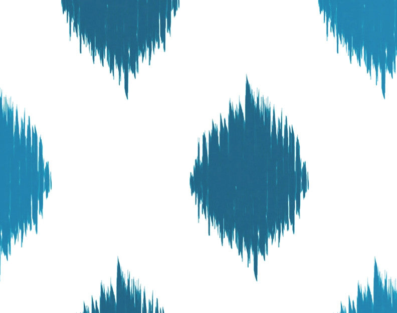 Ikat Dot Stripes Holiday Geometric Print Kitchen Towel, Teal