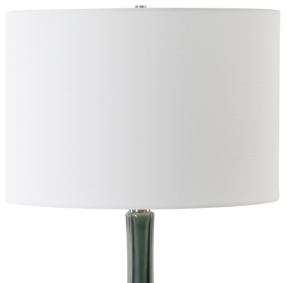 Uttermost Essex Green Glass Table Lamp