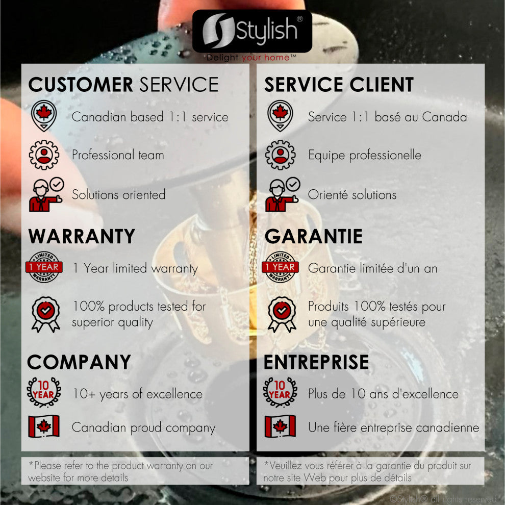 STYLISH Matte Black Pop-Up Bathroom Sink Drain without Overflow