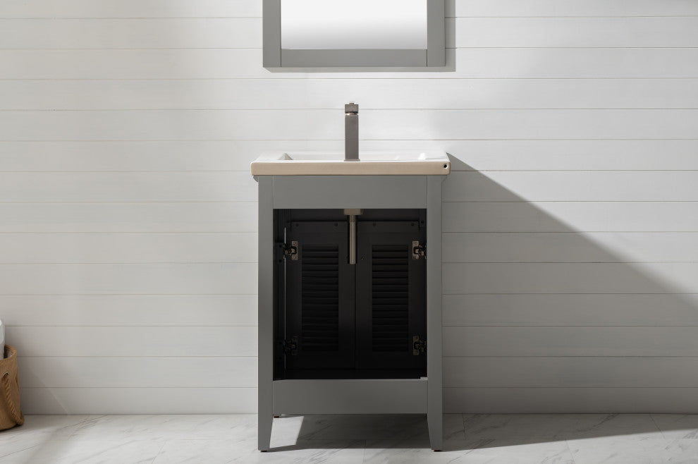 Cameron Transitional Gray 24" Single Sink Vanity