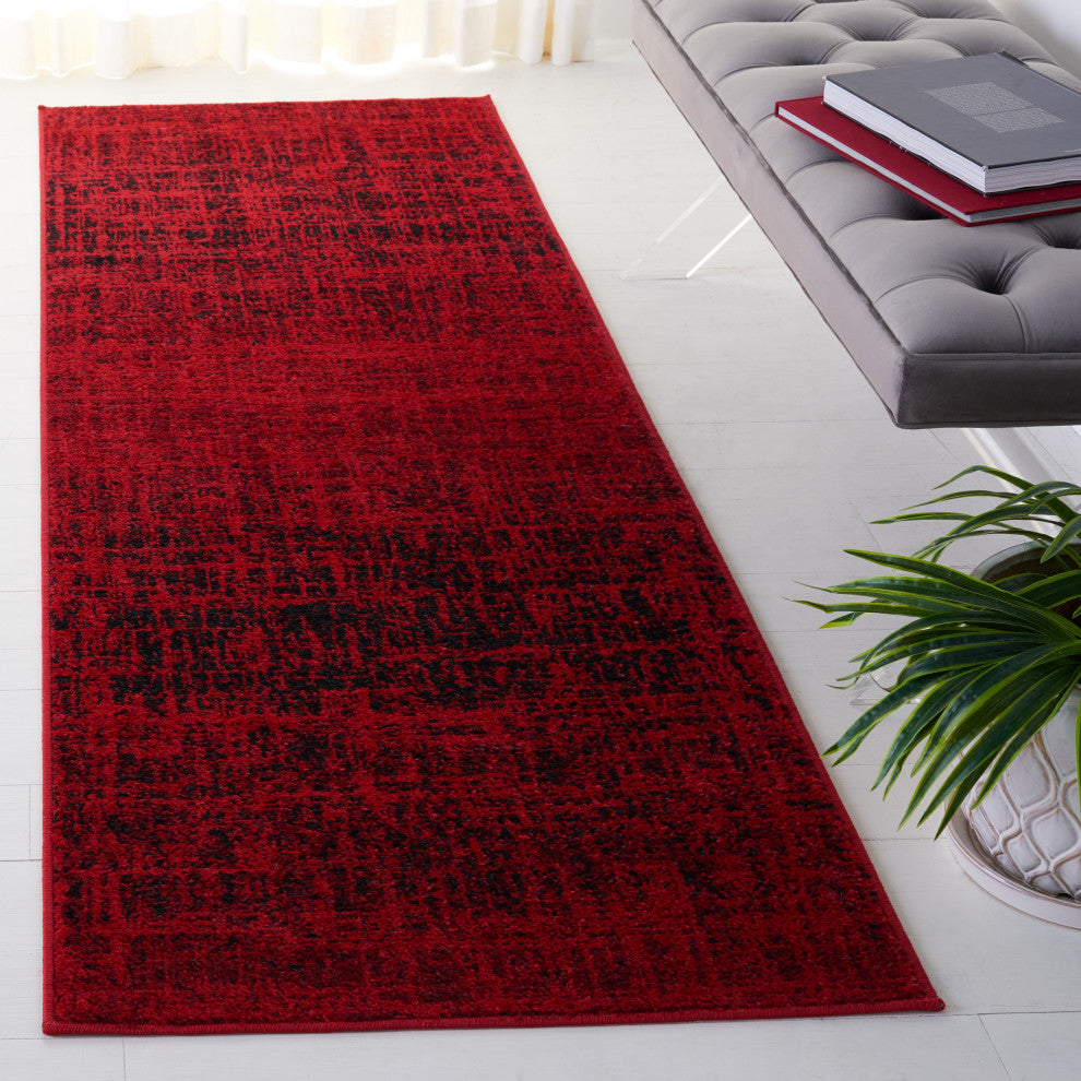 Safavieh Adirondack Collection, ADR116 Rug, Red/Black, 2'6"x8'