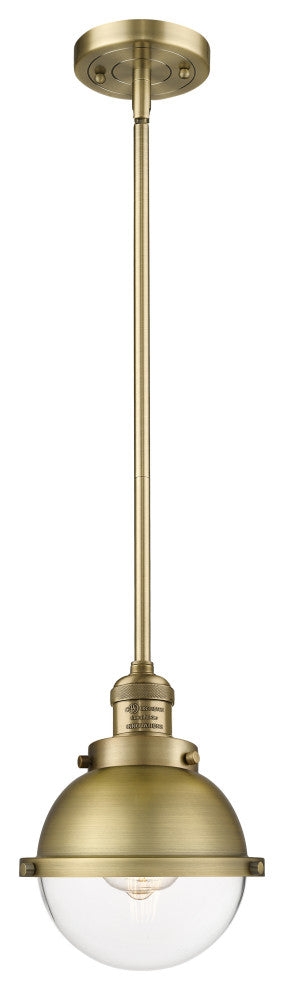 Innovations 201S-BB-HFS-62-BB-LED Hampden 1 Light Mini Pendant, Brushed Brass