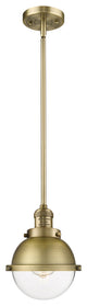 Innovations 201S-BB-HFS-62-BB-LED Hampden 1 Light Mini Pendant, Brushed Brass