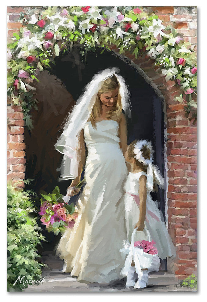 The Macneil Studio 'Bride and Bridesmaid' Canvas Art, 19"x12"