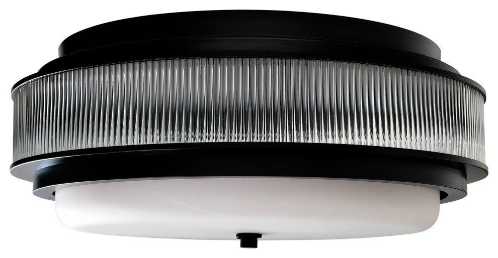 Valdivia 4 Light Black Flush Mount
