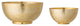 Gold Hammered Metal Bowls, 2-Piece Set