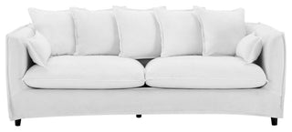 Avalon Slipcover Fabric Sofa, White