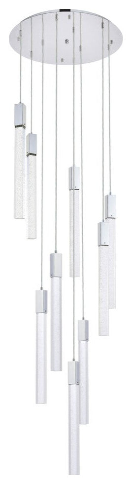 Weston 9-Light Pendant in Chrome