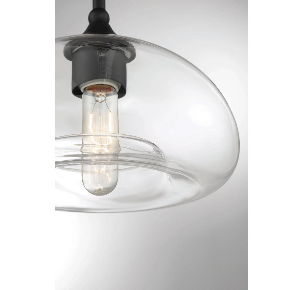 1-Light Ceiling Light, Matte Black