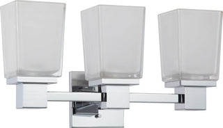 Contemporary Parker 3-Light Vanity, Polished Chrome Finish