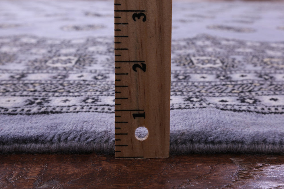 Hand Knotted Silky Bokhara Wool Rug 9' 2" X 11' 7" - Q13786