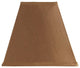 Copper Silk Square Mission Style 12" Nickel Plated Washer Fitted Lampshade