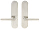 Frankfurt Lever, Tubular Full Dummy Pair, Left Hand, Satin Stainless Steel