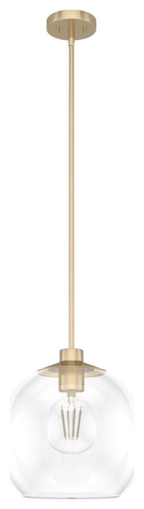 Xidane Alturas Gold, Clear Glass 1-Light Pendant
