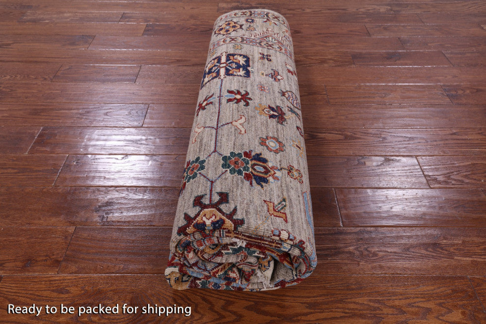 Persian Tabriz Hand-Knotted Wool Rug 6' 9" X 9' 10" Q10100