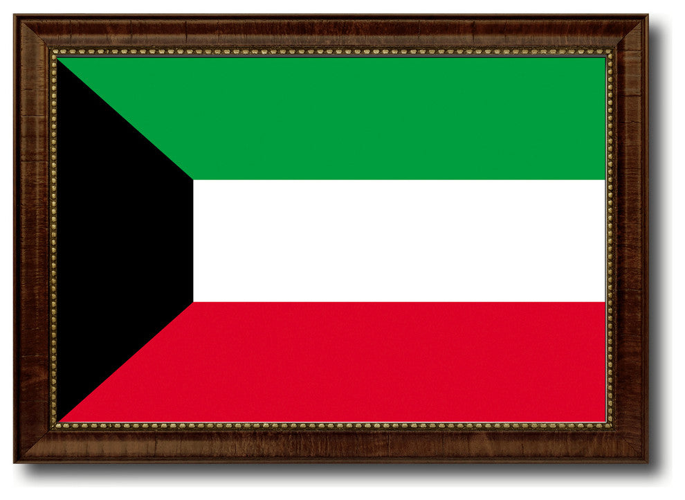 Kuwait Country Flag Canvas Print, 15"x21"