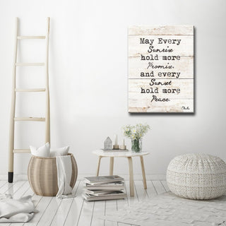 Every Sunrise & Sunset' Inspirational Canvas Art by Olivia Rose